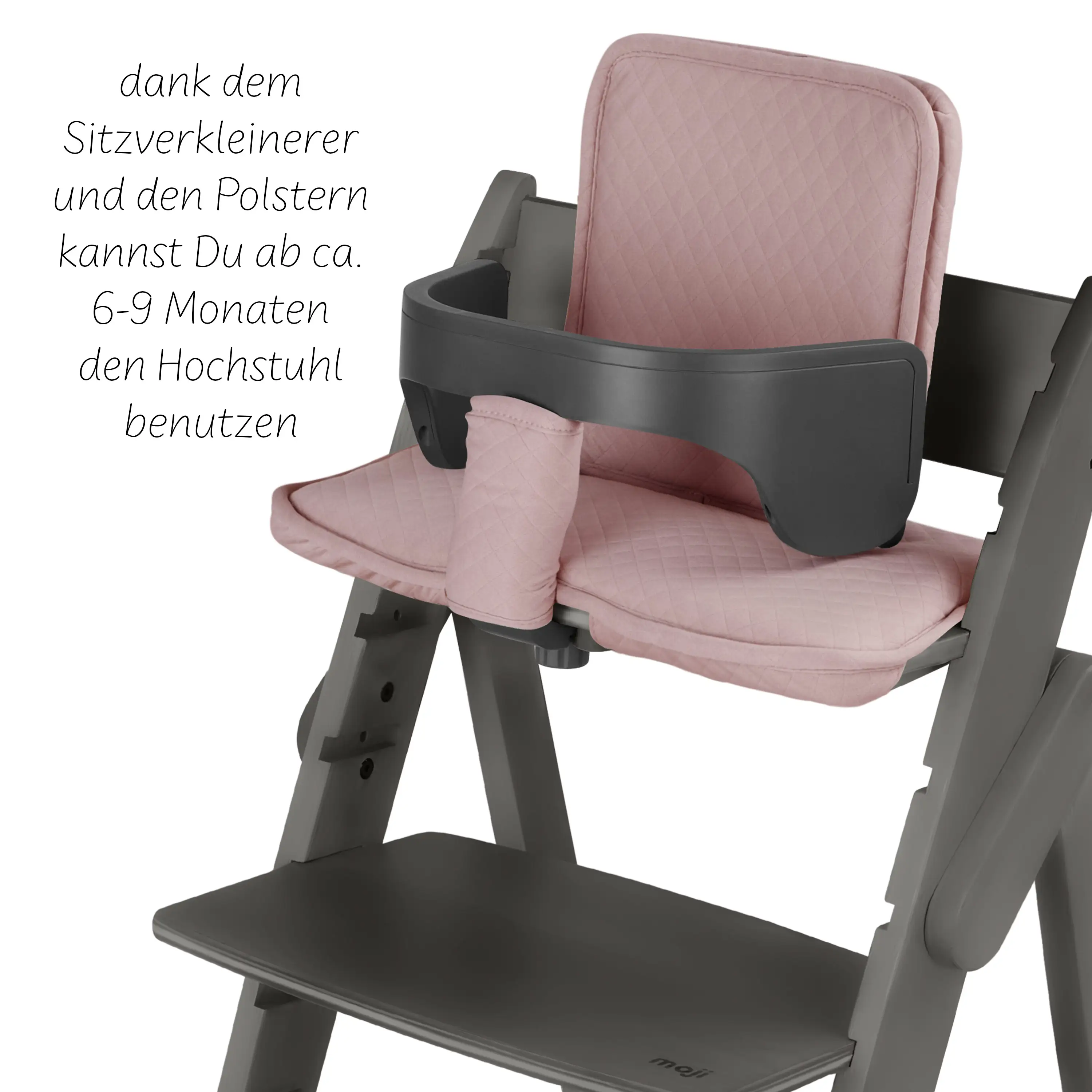 Hochstuhl Yippy All in One Set Plain - Cloud Rose Gold