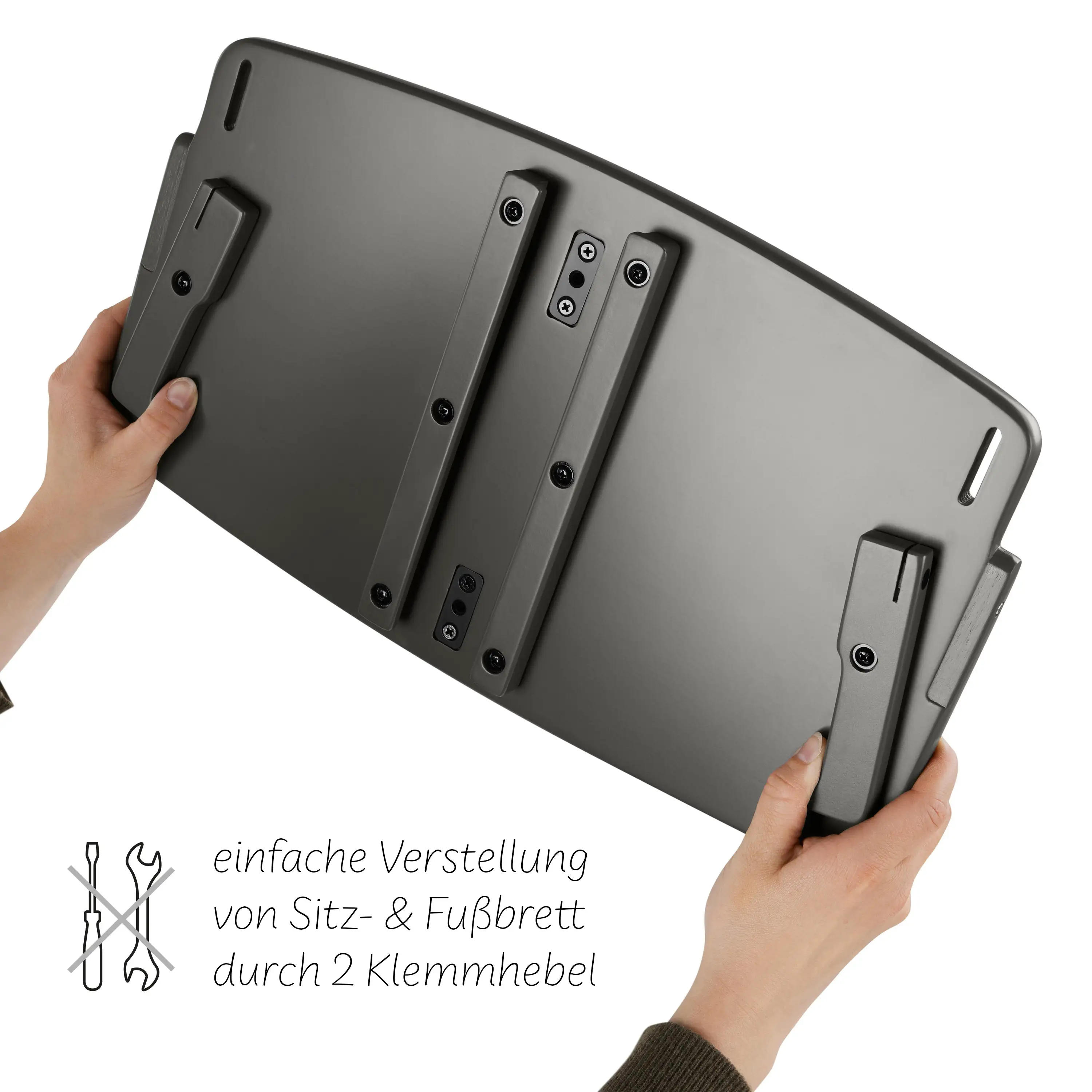 Klappbarer Hochstuhl Yippy Plain - Cloud Klappbarer Hochstuhl Yippy Plain - Cloud