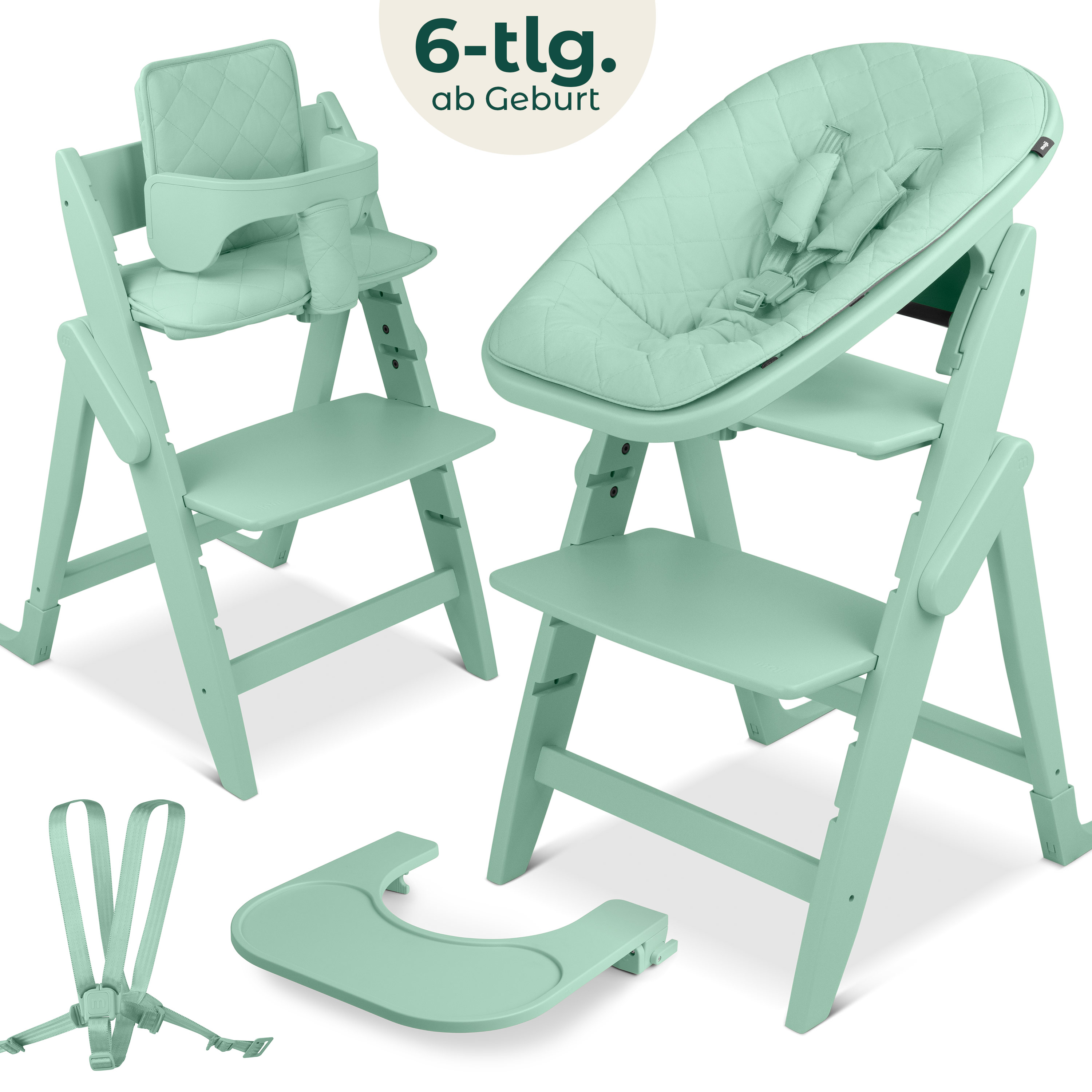 Hochstuhl Yippy All in One Set Plain - Mint Hochstuhl Yippy All in One Set Plain - Mint