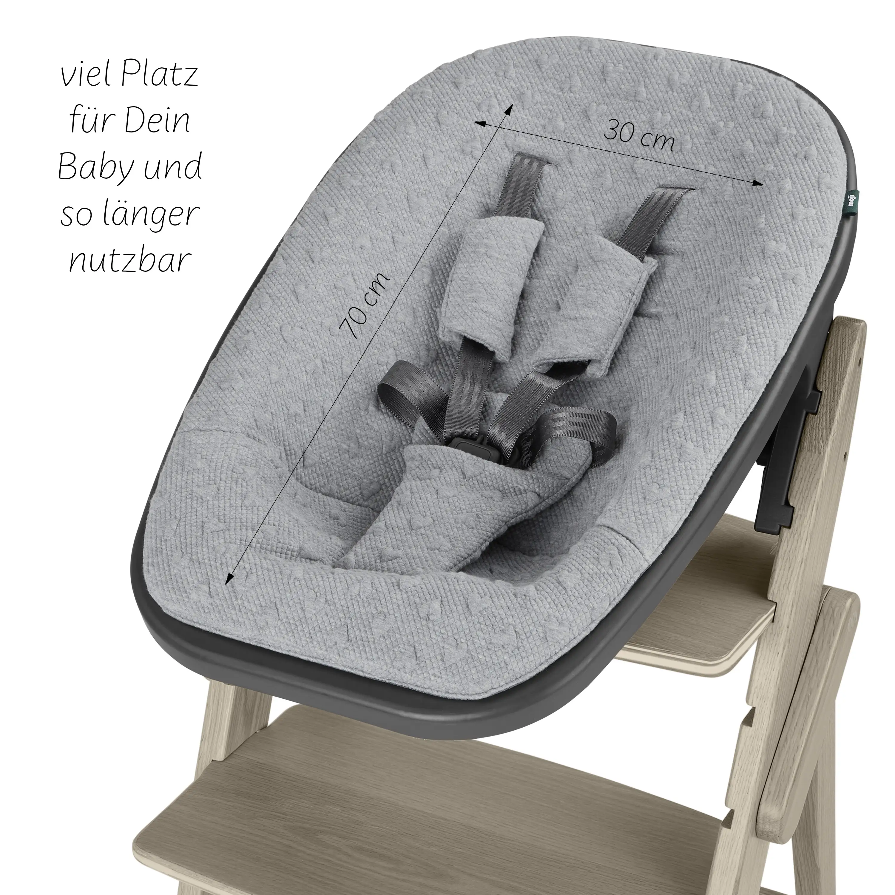 Hochstuhl Yippy All in One Set Trunk - Cashmere Heart