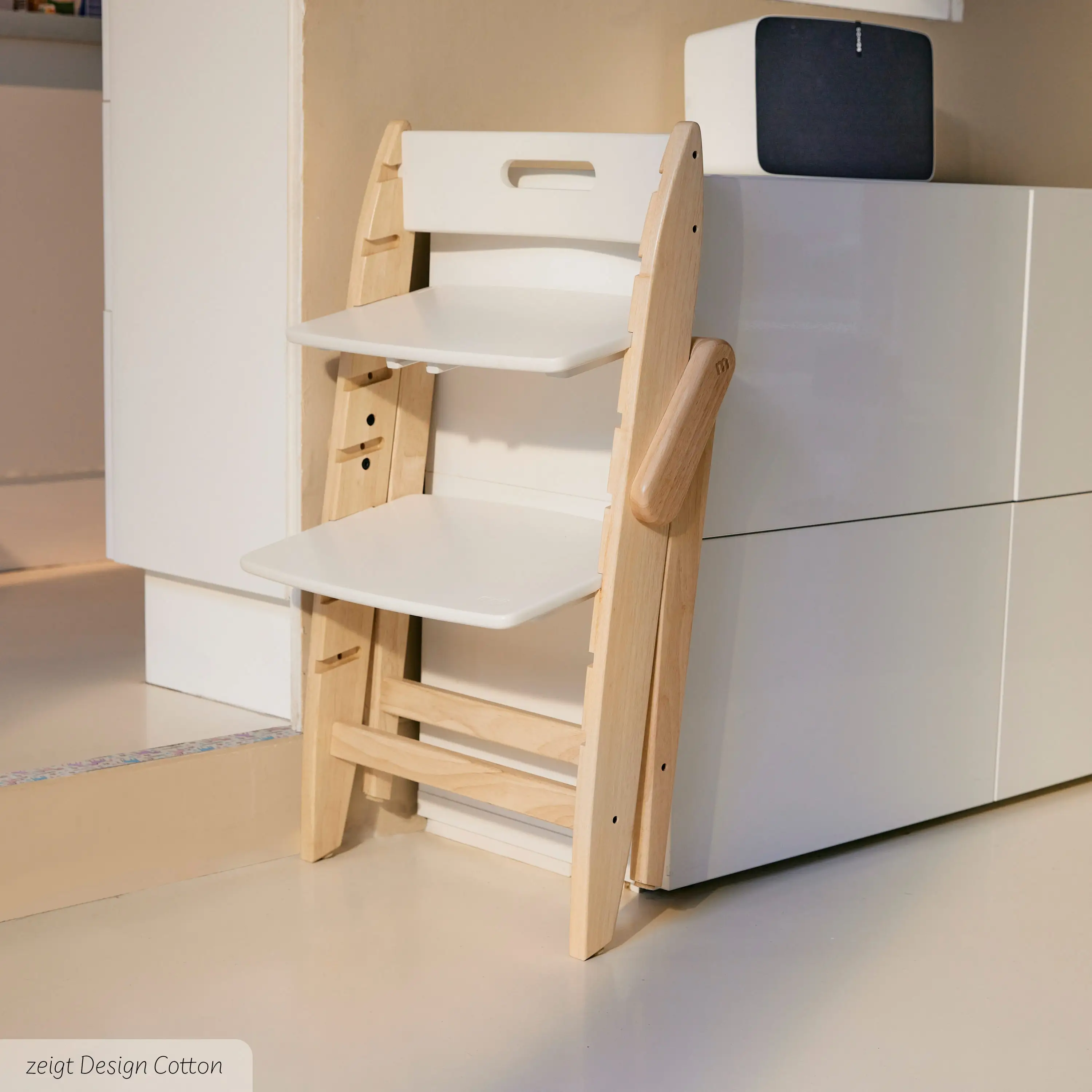 Klappbarer Hochstuhl Yippy Trunk - Pearl