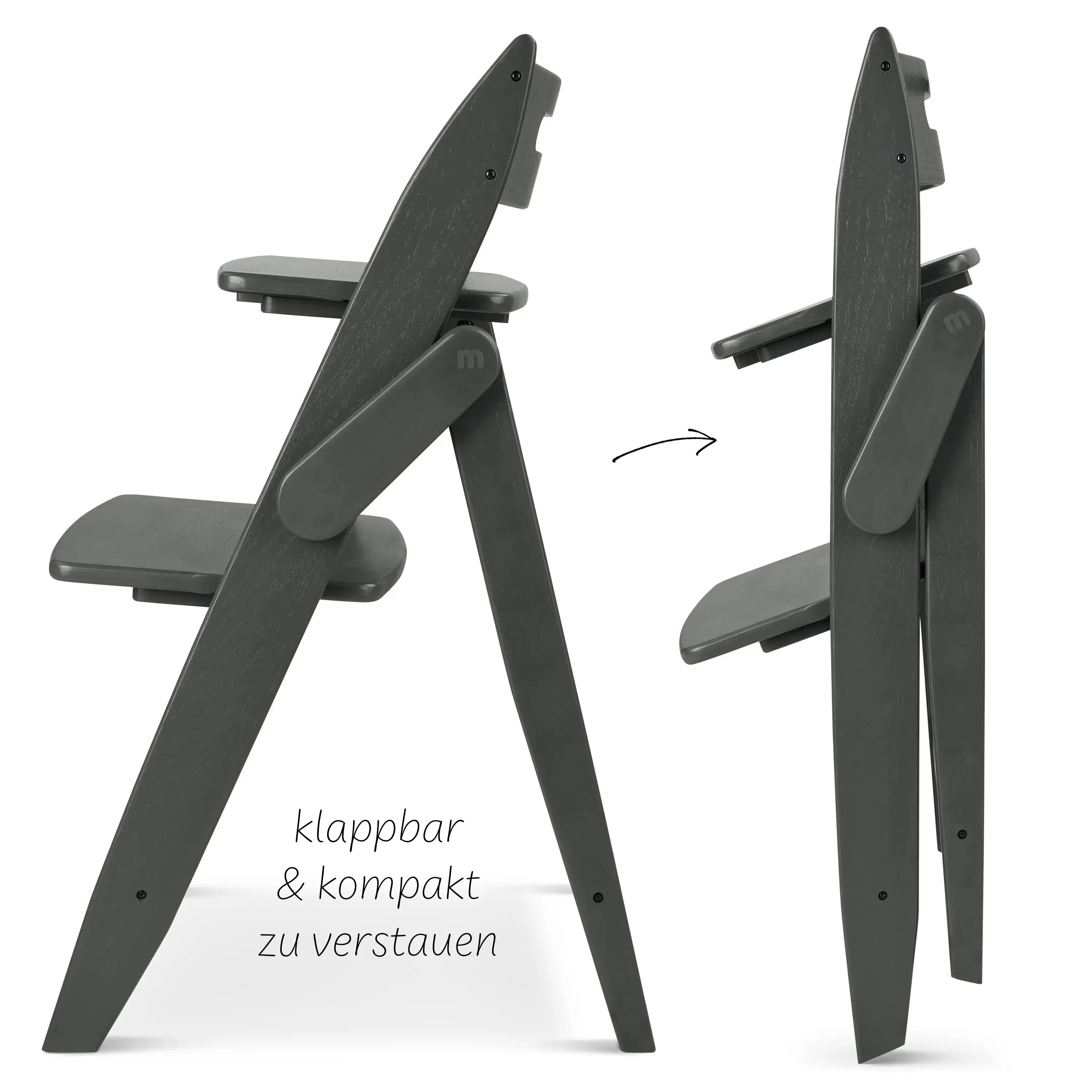 Klappbarer Hochstuhl Yippy Trunk - Pearl
