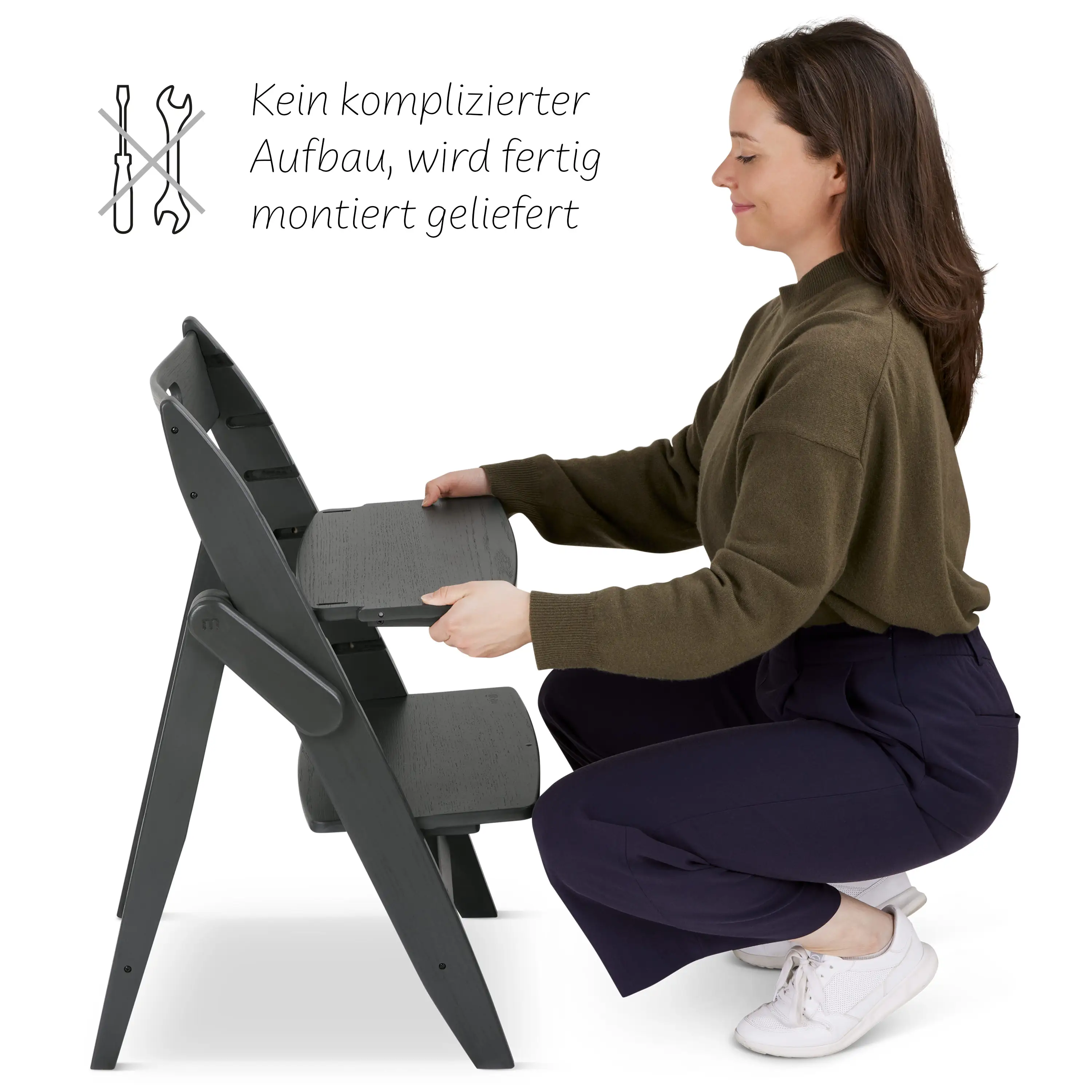 Klappbarer Hochstuhl Yippy Trunk - Pearl