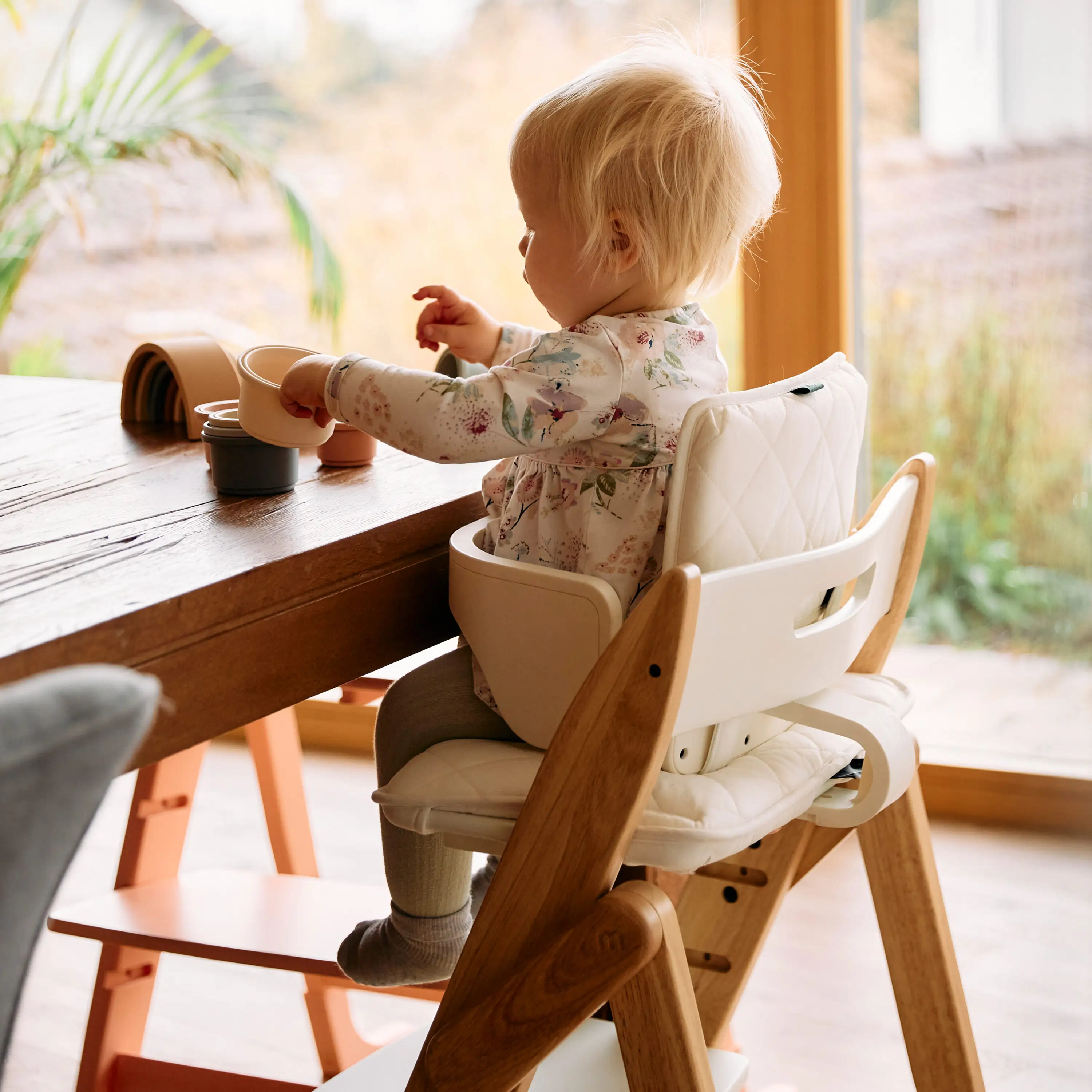 Klappbarer Hochstuhl Yippy Tune - Cotton Klappbarer Hochstuhl Yippy Tune - Cotton