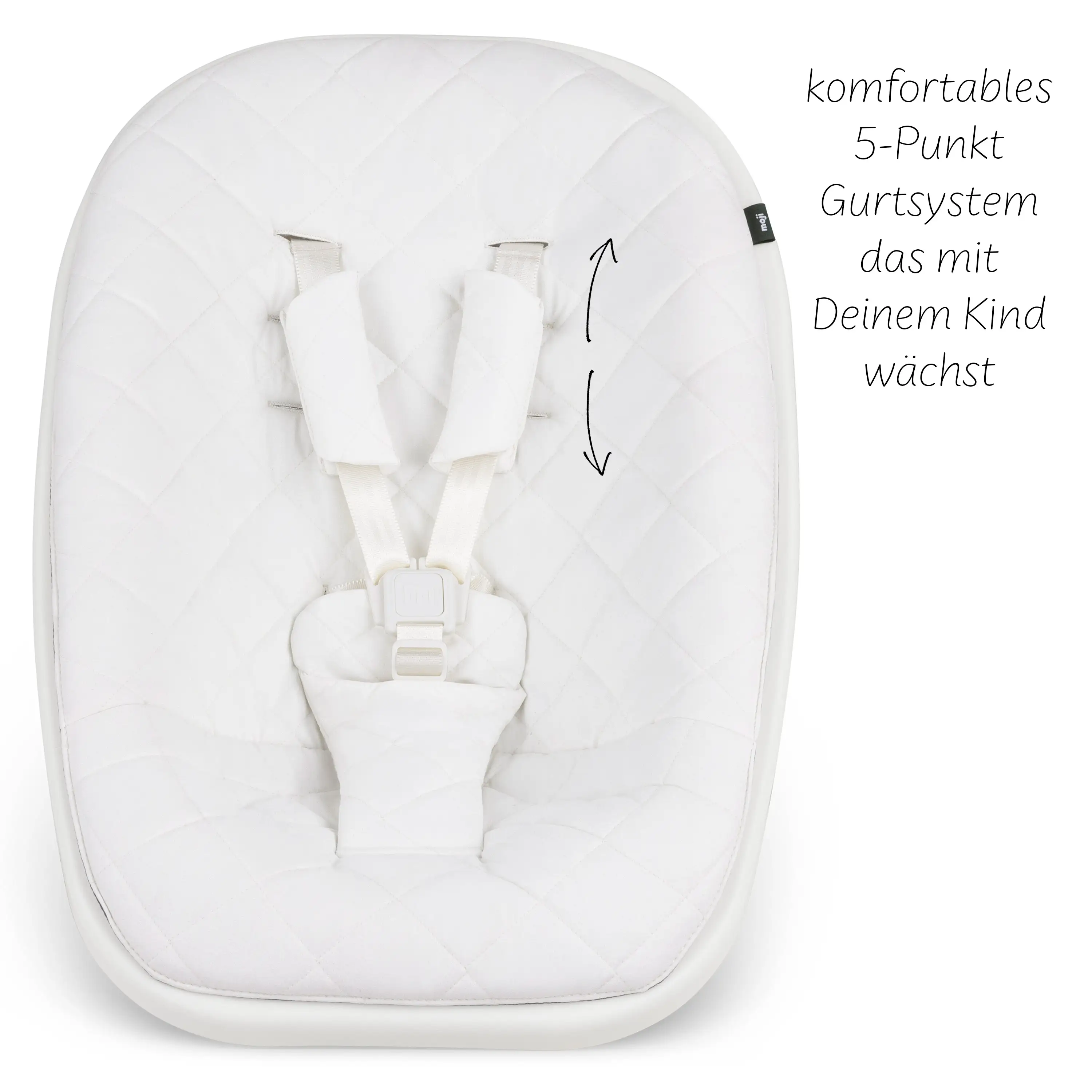 Neugeborenenaufsatz ab Geburt für Yippy Hochstuhl - White Neugeborenenaufsatz ab Geburt für Yippy Hochstuhl - White