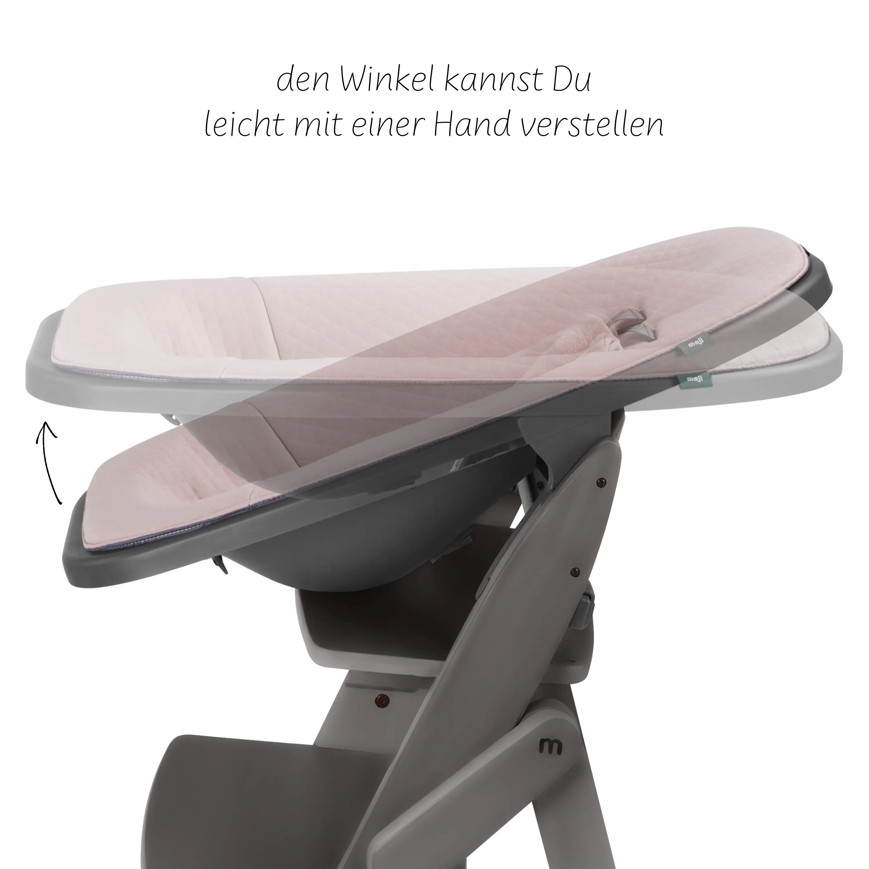 Hochstuhl Yippy All in One Set Plain - Cloud Rose Gold