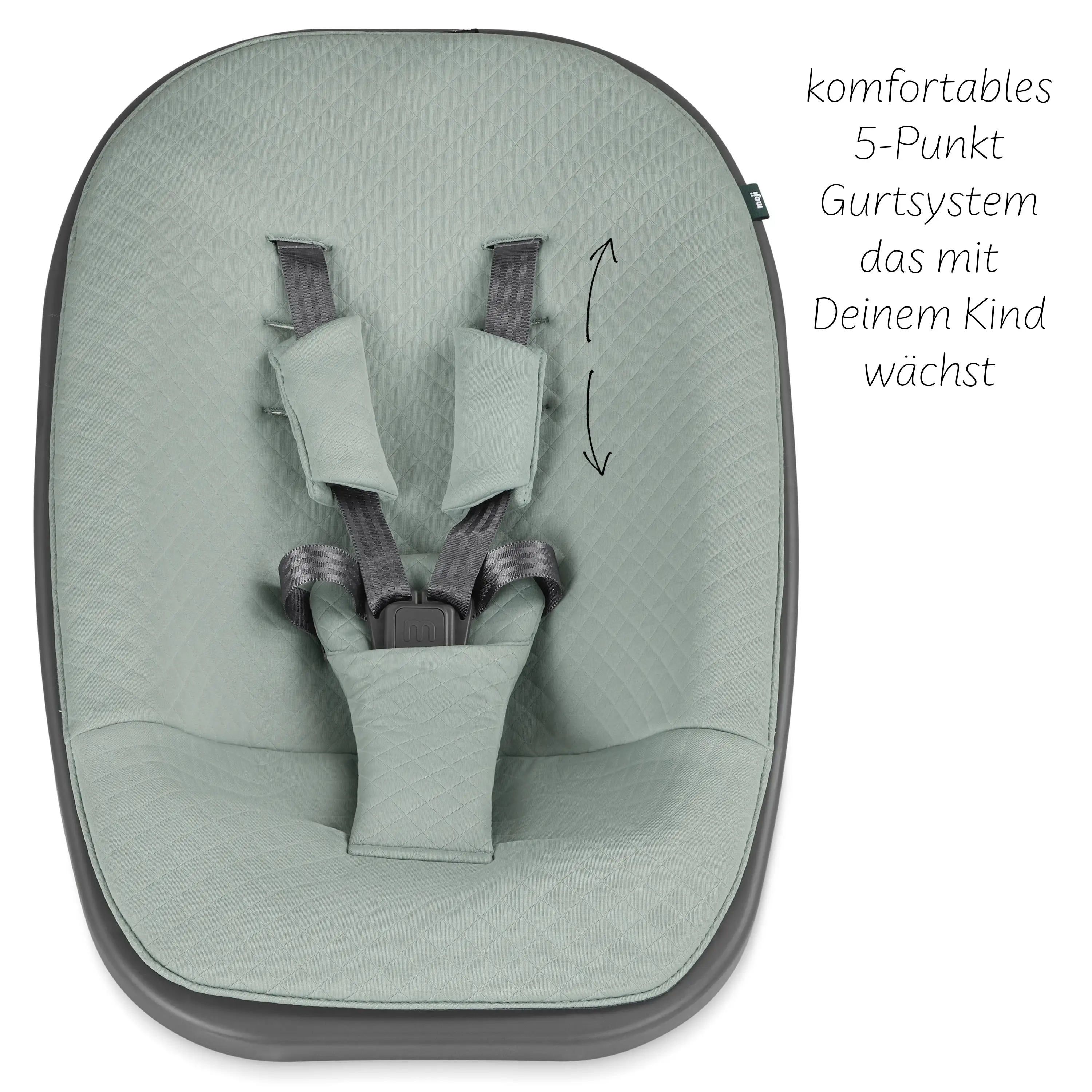 Neugeborenenaufsatz ab Geburt für Yippy Hochstuhl - Mint Neugeborenenaufsatz ab Geburt für Yippy Hochstuhl - Mint