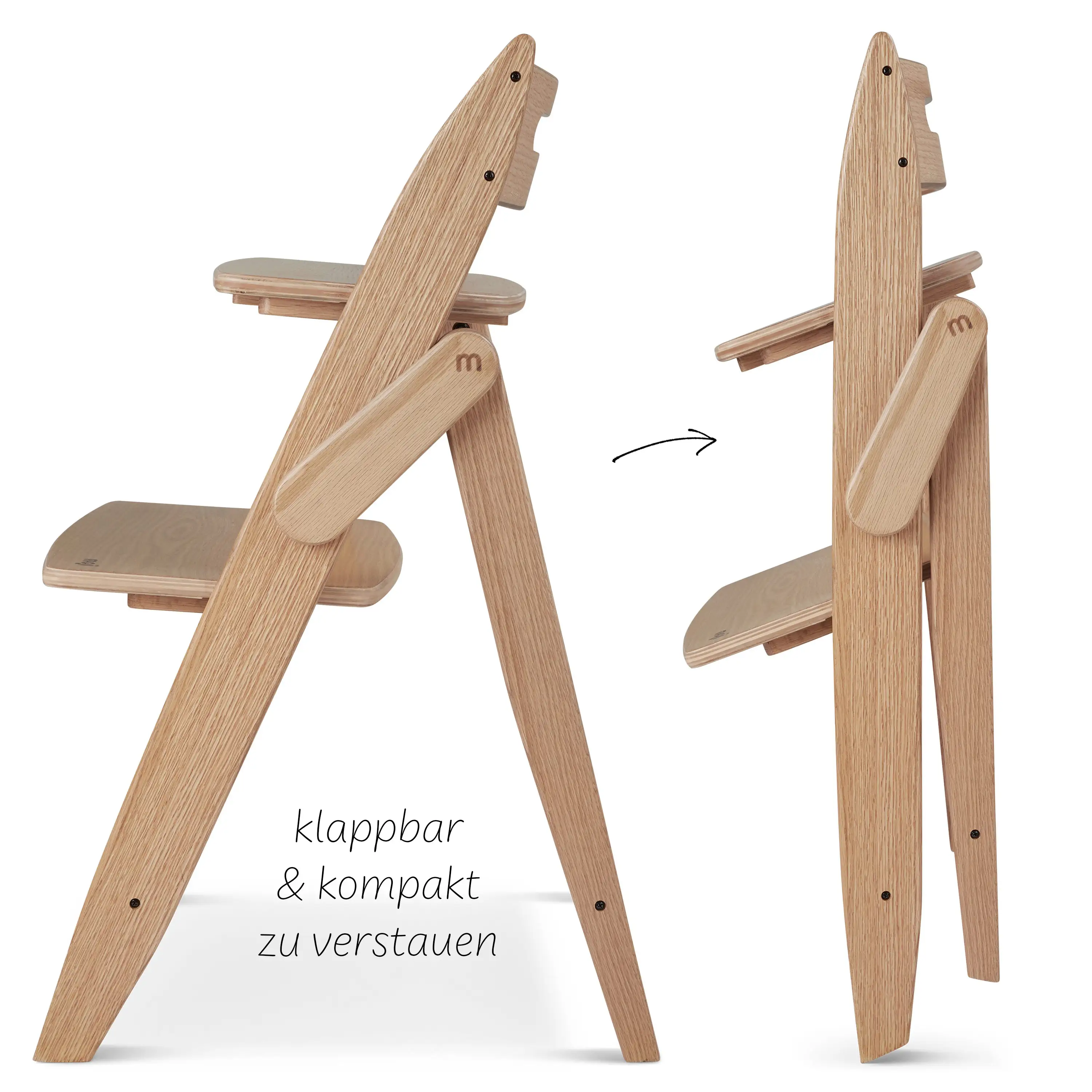 Klappbarer Hochstuhl Yippy Trunk - Oak Klappbarer Hochstuhl Yippy Trunk - Oak