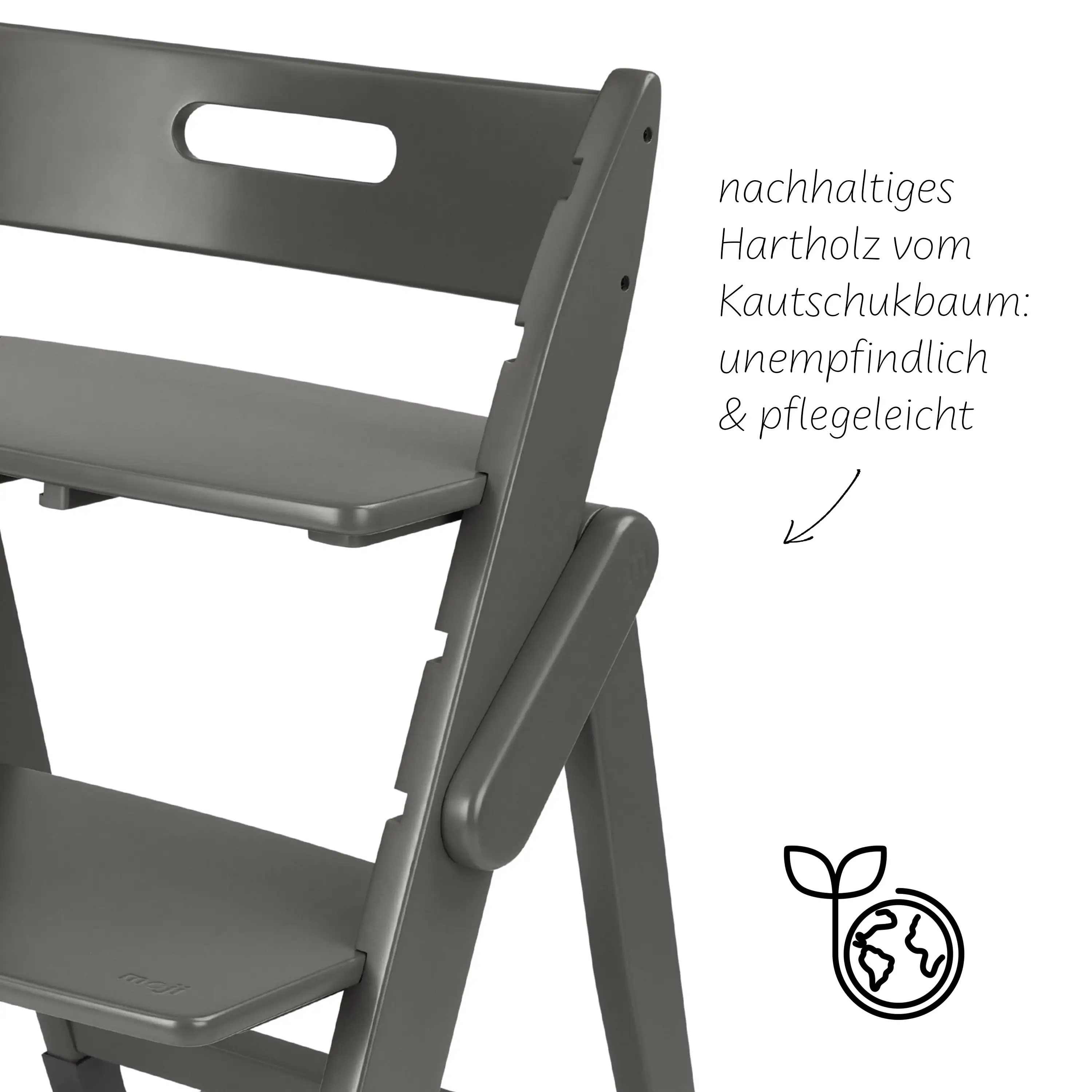 Klappbarer Hochstuhl Yippy Plain - Cloud Klappbarer Hochstuhl Yippy Plain - Cloud