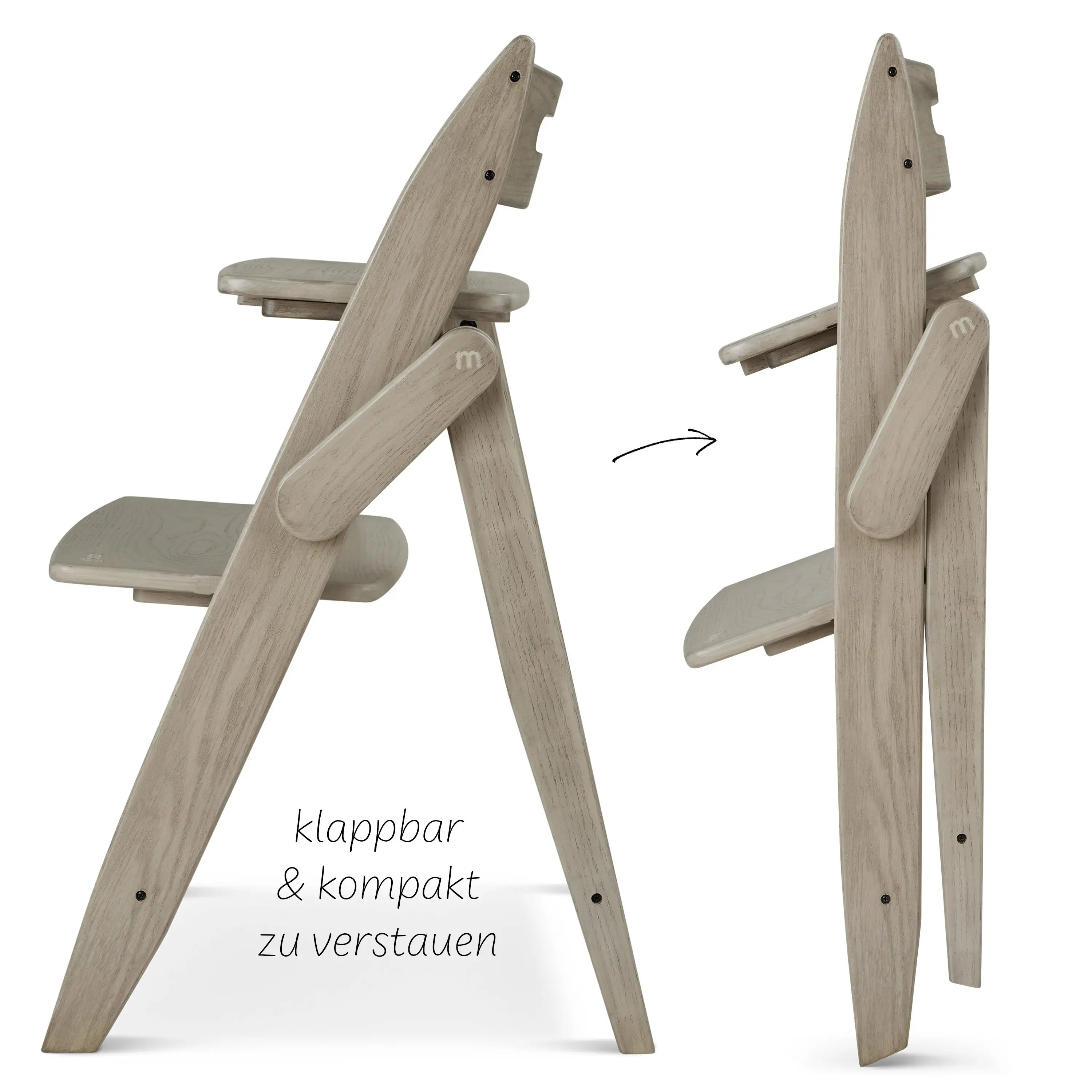 Hochstuhl Yippy All in One Set Trunk - Cashmere Heart