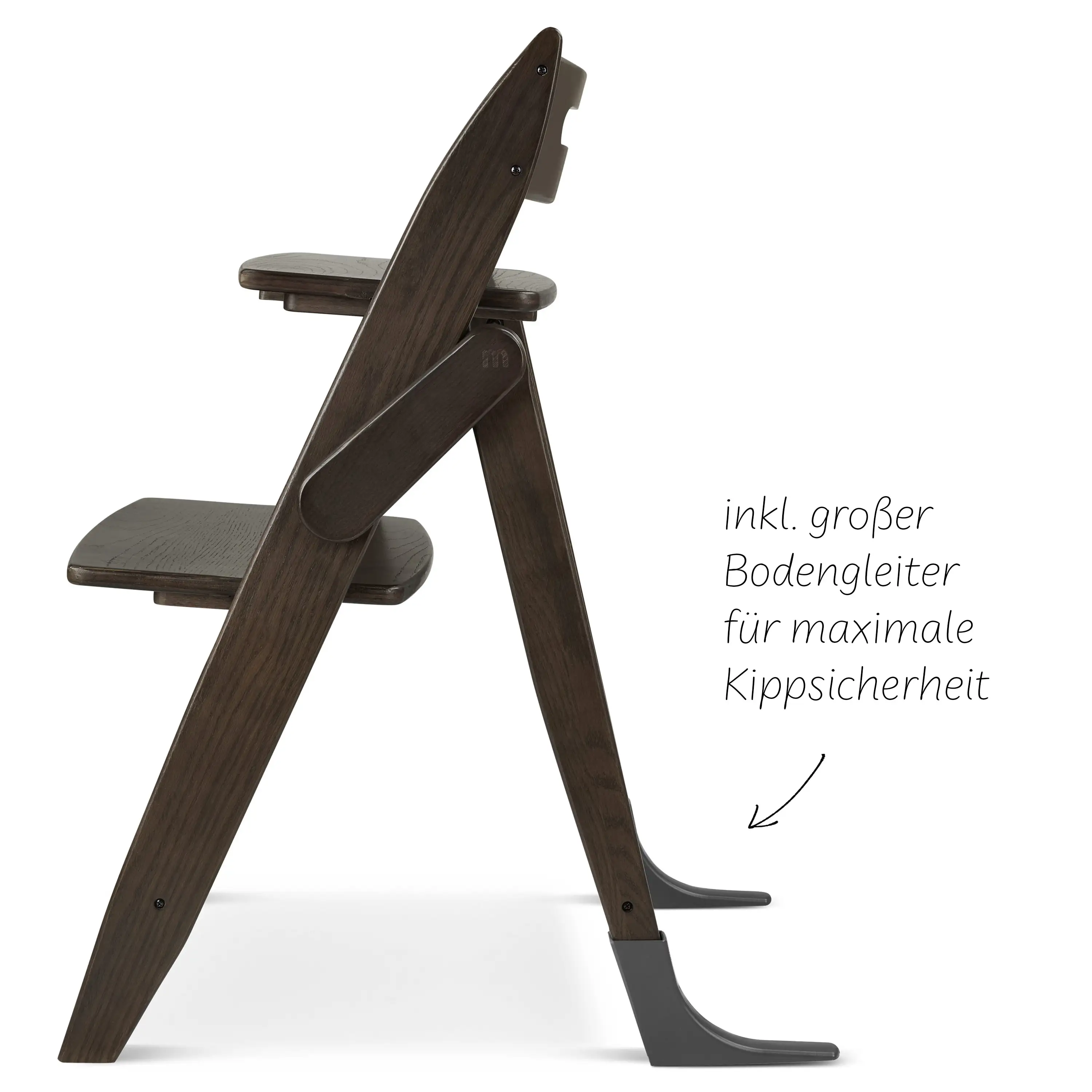 Hochstuhl Yippy All in One Set 5-tlg. - Espresso Heart