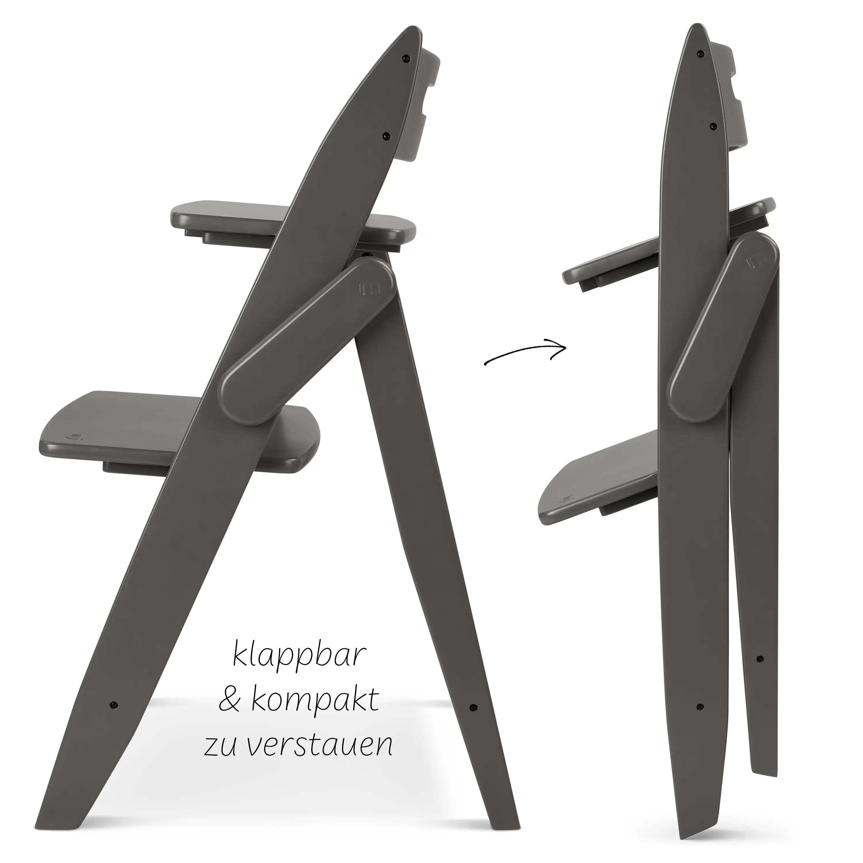 Klappbarer Hochstuhl Yippy Plain - Cloud Klappbarer Hochstuhl Yippy Plain - Cloud