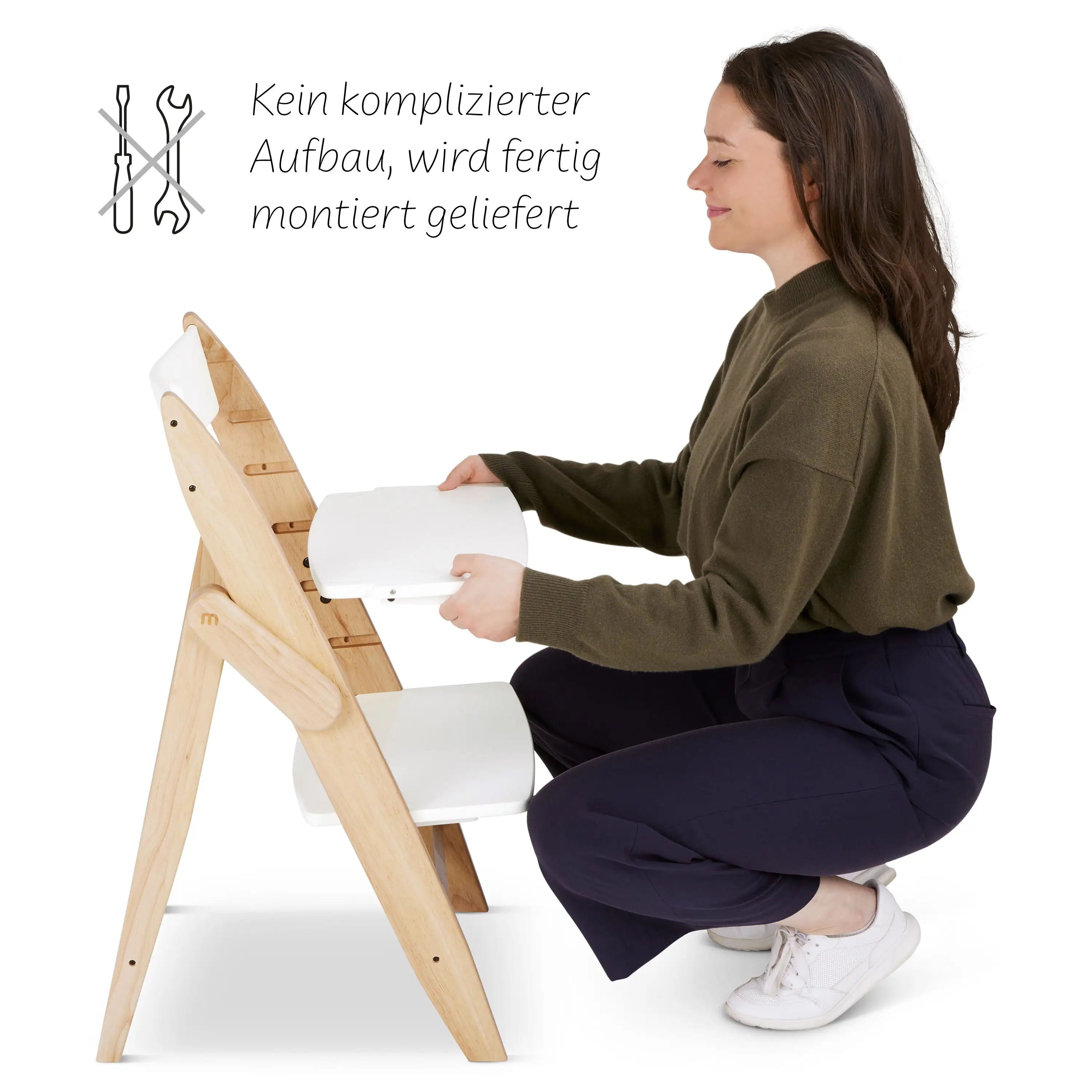 Hochstuhl Yippy All in One Set Tune - Cotton White Hochstuhl Yippy All in One Set Tune - Cotton White