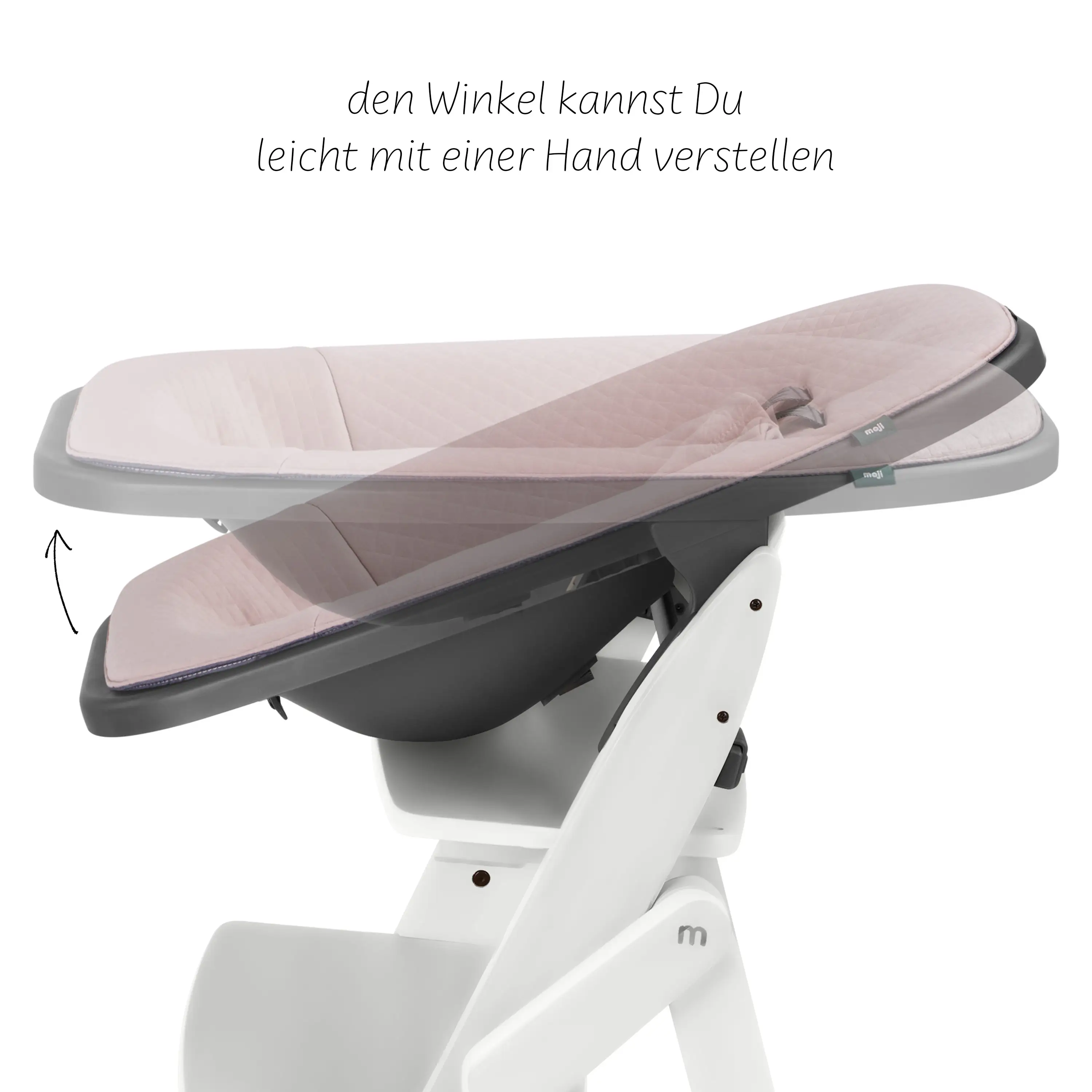 Hochstuhl Yippy All in One Set 4-tlg. - Snow Rose Gold