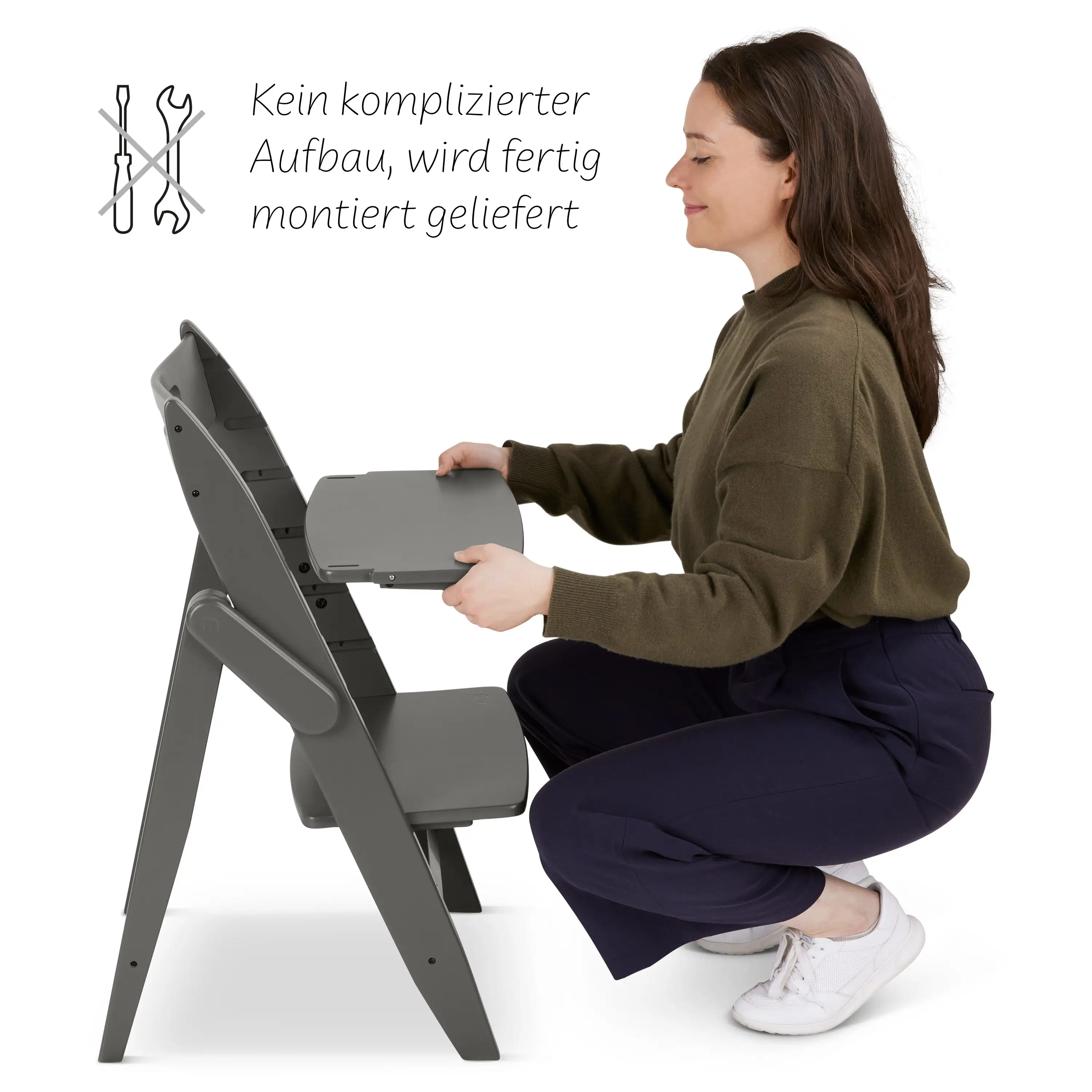 Hochstuhl Yippy All in One Set Plain - Cloud Rose Gold