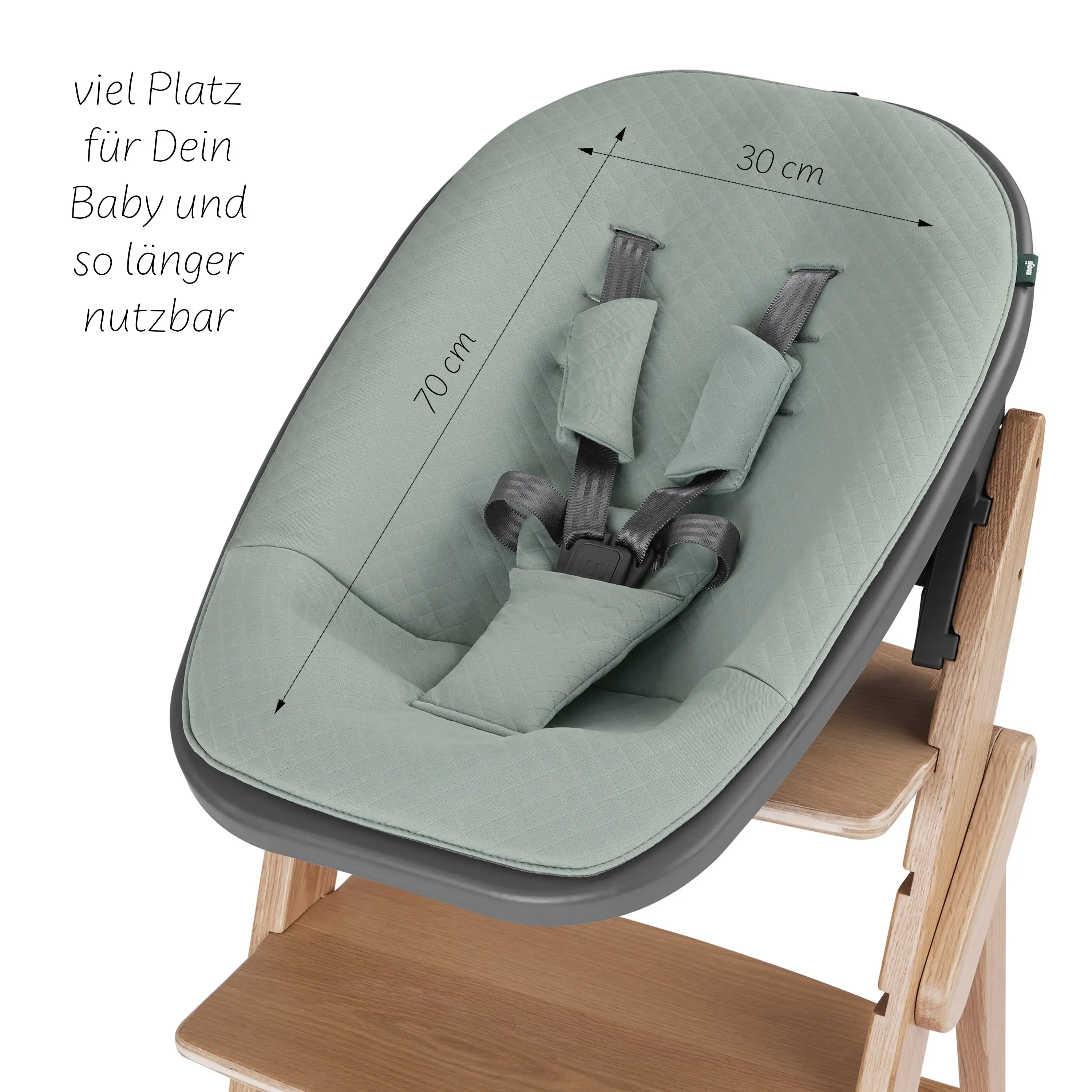 Neugeborenenaufsatz ab Geburt für Yippy Hochstuhl - Mint Neugeborenenaufsatz ab Geburt für Yippy Hochstuhl - Mint